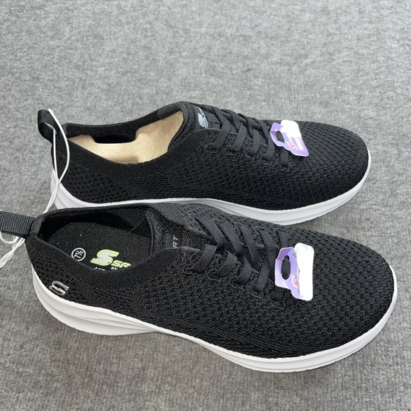 S Sport By Skechers Women's Elastic Gore Sneakers Knitted Upper Size 7.5 - Picture 3 of 6